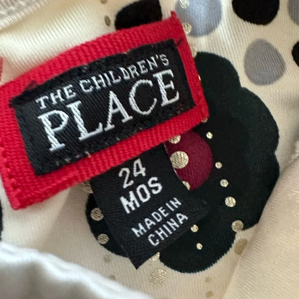 Y2K Children’s Place Girl Christmas Satiny Hippy Floral Dress Size 24 Months - Picture 12 of 15